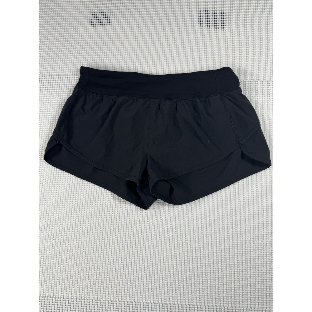 Forever 21 Black Athletic Running Shorts Womens Small Zip Pocket Built-in Liner